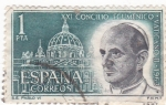 Stamps : Europe : Spain :  XXi Concilio ecuménico Vaticano II 1963 Pablo VI(U)