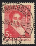 Stamps Argentina -  Centenario. de la muerte de Bernardino Rivadavia, 1º presidente de la Argentina.