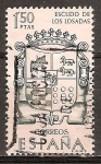 Stamps Spain -  Los exploradores y Colonias de América.Losadas Escudo de armas de familia.