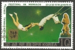 Stamps Asia - North Korea -  1900 - Festival Internacional del Circo, en Mónaco, trapecistas