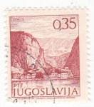 Stamps Yugoslavia -  vistas de Omís