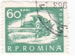 Stamps Romania -  Máquina cosechadora