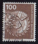 Stamps Germany -  1975-76 Industria y tecnología. Escavadora - Ybert:703