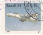 Sellos de America - Brasil -  Avión- AMX