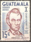 Sellos de America - Guatemala -  ABRAHAM  LINCOLN