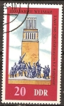 Stamps Germany -  1000 años de Weimar.(Memorial de Buchenwald)DDR.