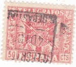 Stamps Spain -   sello de TELÉGRAFOS (V)