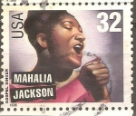 Sellos de America - Estados Unidos -  MAHALIA  JACKSON.  CANTANTE  DE  MÙICA  CRISTIANA.