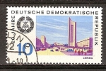 Stamps : Europe : Germany :  20.Años DDR,Leipzig.