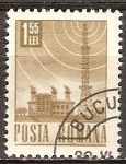 Stamps Romania -  La estación de radio (p).