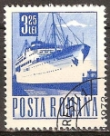 Stamps Romania -  Transp. y telecomu.-Liner Transilvania.