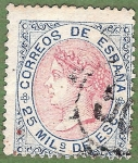 Stamps : Europe : Spain :  Isabel II, Edifil 95