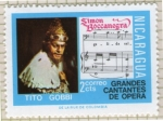 Stamps Nicaragua -  47  Grandes cantantes de ópera