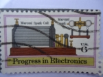 Sellos de America - Estados Unidos -  Progress in Electronics- Marconi Spark Coil