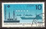 Stamps Germany -  Año Mundial de las Comunicaciones-DDR.