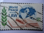 Stamps United States -  World Peace, through Law.