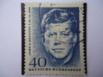 Stamps Germany -  Aniv. de la muerte de:John F. Kennedy - Deutsche Bundespost.