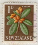 Stamps New Zealand -  7  Karaka