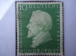 Stamps Germany -  Hermann Schulze Delitzsch 1808-1883 (150 años de Nacimiento)