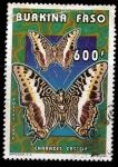 Sellos de Africa - Burkina Faso -  Charaxes castor