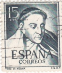 Sellos de Europa - Espa�a -  TIRSO DE MOLINA -Literato   (W)