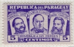 Stamps Paraguay -  37  Homenaje a los héroes