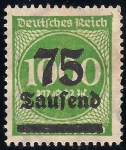 Stamps Germany -  VALOR NUMERAL.