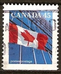 Stamps Canada -  Bandera canadiense.