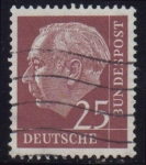 Stamps Germany -  1953-54 70º Aniversario del Presidente Theodore Heeus - Ybert:69A