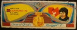 Stamps : Asia : United_Arab_Emirates :  Umm-al-Qiwain. Olimpiadas Sapporo 1972. Giant slalom M.T. Nadig