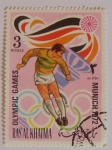 Stamps United Arab Emirates -  Ras al Khaima. Olimpiadas Múnic 1972 fútbol