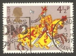 Stamps United Kingdom -  729 - Caballero medieval