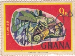 Sellos de Africa - Ghana -  Camaleón