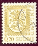 Sellos del Mundo : Europa : Finlandia : 1977 Escudo Nacional  - bert:771