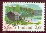 Stamps Finland -  1977 Antigua Sauna Filandesa - Ybert:775