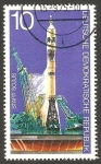 Stamps Germany -  1763 - Cooperación espacial USA - URSS, Lanzamiento del Soyuz