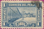 Stamps : America : Peru :  Inauguración del Edificio de Correos. I