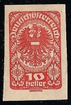 Stamps Austria -  Escudo de Armas. Papel Ordinario.