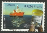 Stamps Spain -  Biodiversidad, barco