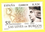 Sellos de Europa - Espaa -  LAS LEYES DE BURGOS 5º CENTENARIO