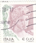 Stamps Italy -  LA MUJER EN EL ARTE