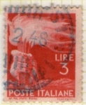 Stamps Italy -  33 Antorcha