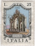 Stamps Italy -  62 Fuente. Nápoles