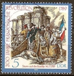 Stamps Germany -  200 años de la Revolución Francesa(DDR)..