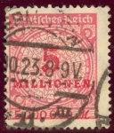 Stamps Germany -  1923 Cifras - Ybert:298