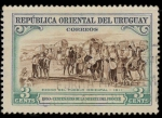 Sellos de America - Uruguay -  exodo pueblo oriental