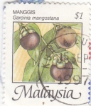 Stamps Malaysia -  Manggis- Garcinia mangostana