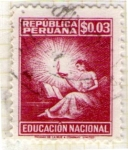 Stamps Peru -  1 Educación Nacional