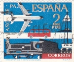 Stamps Spain -  Transporte -XXV Años de Paz Española  (Z)