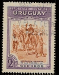 Sellos de America - Uruguay -  Artigas en la batalla de las piedras